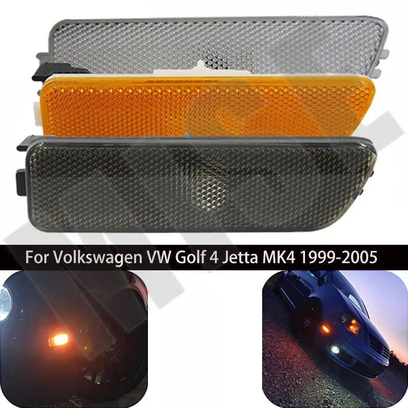 

Left Right Car Front Side Marker Lights Turn Signal Lamp Indicators for Volkswagen VW Golf 4 Jetta MK4 1999-2005 Blinker Lens