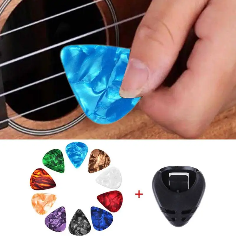 Guitar Picks Bulk 10PCS Guitar Accessory Kit Multicolor Guitar Picks Self-Adhesive Electric Guitar Picks Colorful Guitar Picks