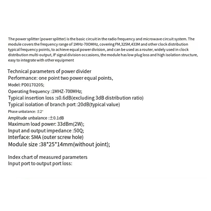 BNVN-1-700Ghz RF Frequency Mixer Up And Down Frequency Converter C/X/KU Band Mixer RF Accessory SMA Power Splitter