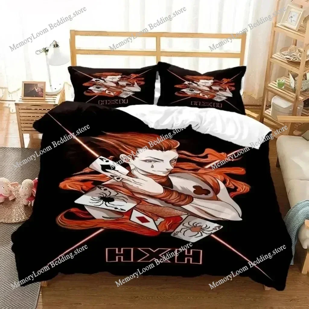 

3D Print Anime HUNTER HUNTER Bedding Set Boys Girls Twin Queen Size Duvet Cover Pillowcase Bed Kids Adult Home Textiles