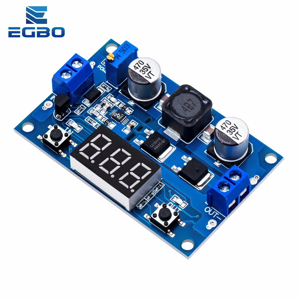 1PCS egbo DC DC-DC 3~35V to 3.5~35V LTC1871 Booster step up Step-up module Converter Regulated Power Supply+VoltMeter