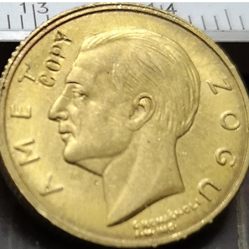 1927 Albania 10 Franga Ari-Zog I Gold Copy Coin