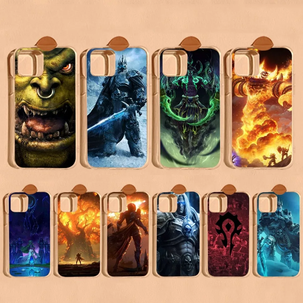 W-World Of W-Warcraft Phone Case For IPhone 16 15 8 7 6 6S Plus X SE XR XS 14 11 12 13 Mini Pro Max Mobile Case