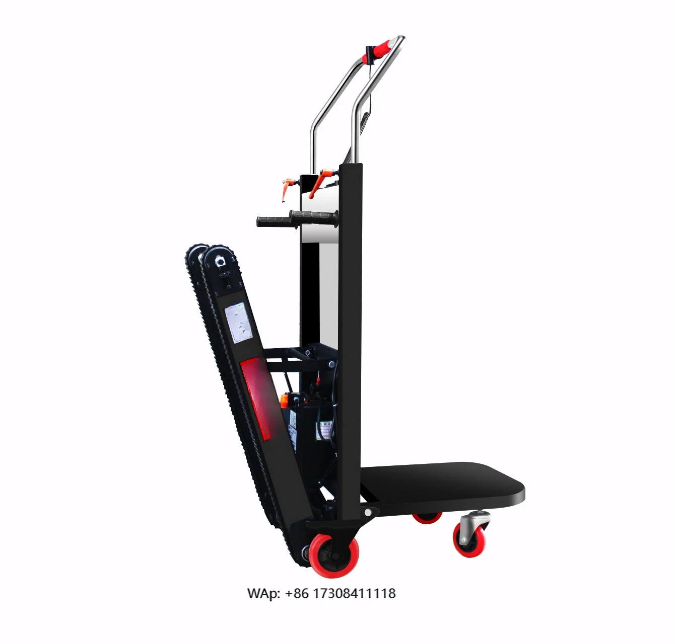 Portable Hand Trolley Climbing Stairs Battery Electric Climbing Cargo Stair Climber Hand Truck for Material Handling