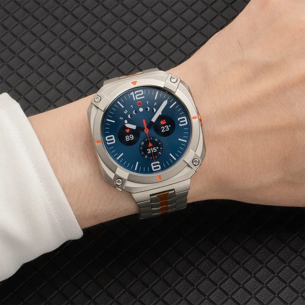 Stahlarmband+Gehäuse für Samsung Galaxy Watch Ultra 2025 47mm Legierungs-Bumper-Cover für Galaxy Watch 7Ultra 47mm Luxus-Herrenarmband Correa – Detail 9