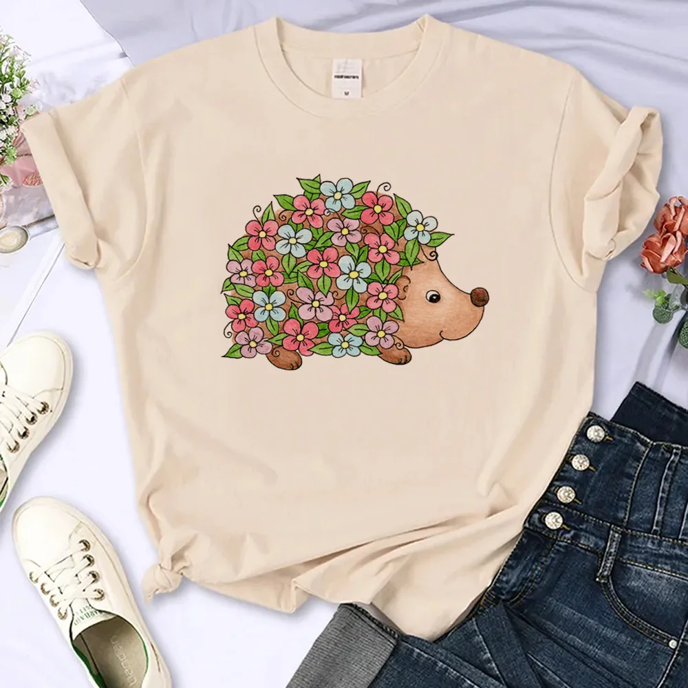 Hedgehog Tee women Y2K anime harajuku tshirt girl harajuku clothing