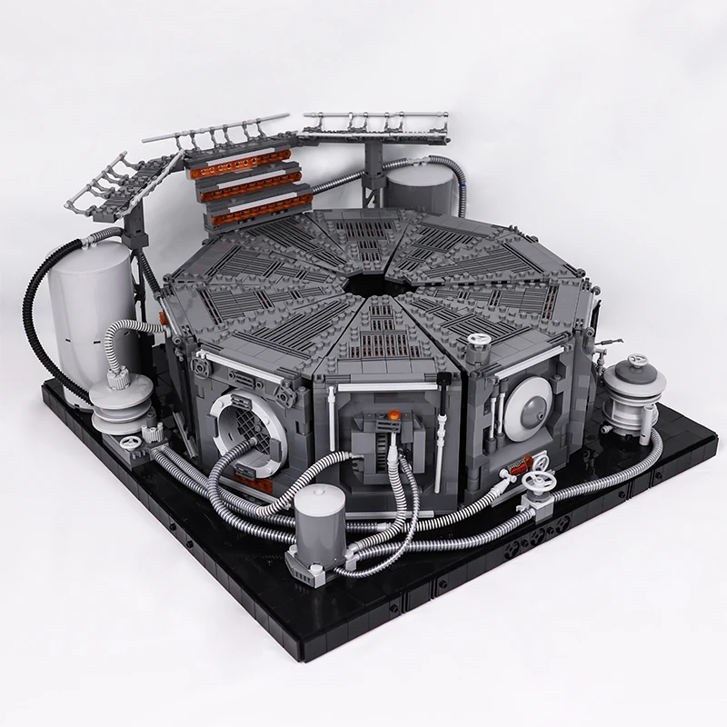 Zestaw dioramy komory zamrażającej na karbon, ikoniczny model sceny uwolnienia z więzienia w stylu science fiction, zestaw do budowania w stylu Wojny Gwiezdnej dla dorosłych kolekcjonerów