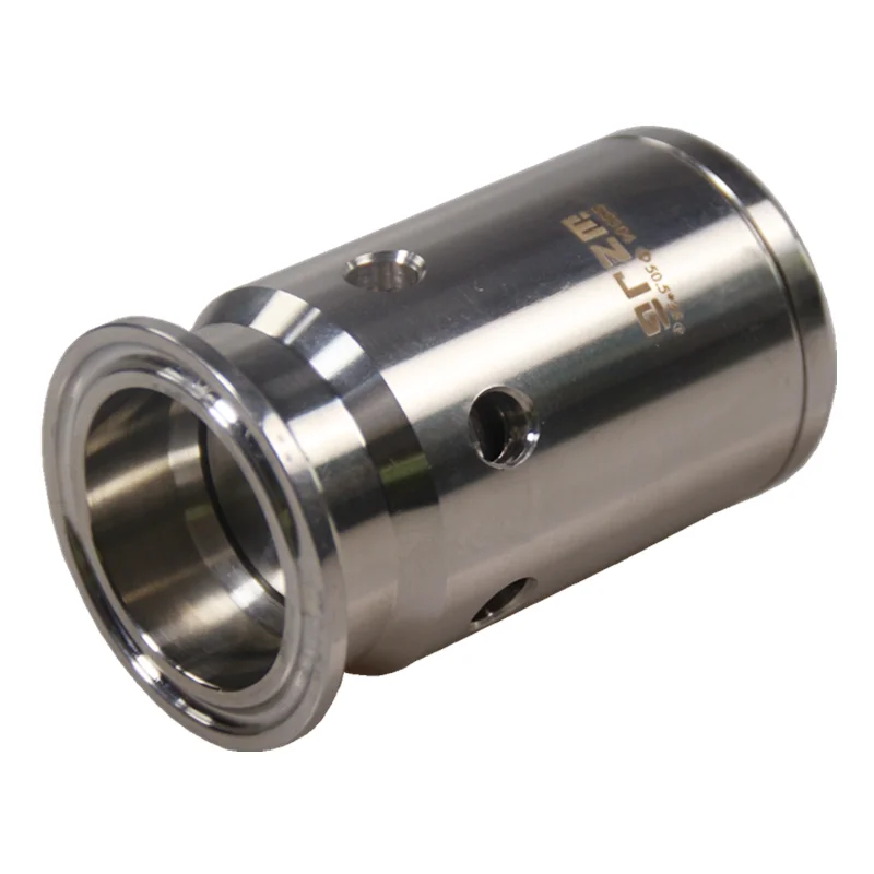 WZJG 트라이 클램프 페룰 OD 50.5mm 304 스테인레스 스틸, 0-1/2/3 바 조절 가능한 압력 릴리프 차단기, 진공 밸브, 1.5 인치