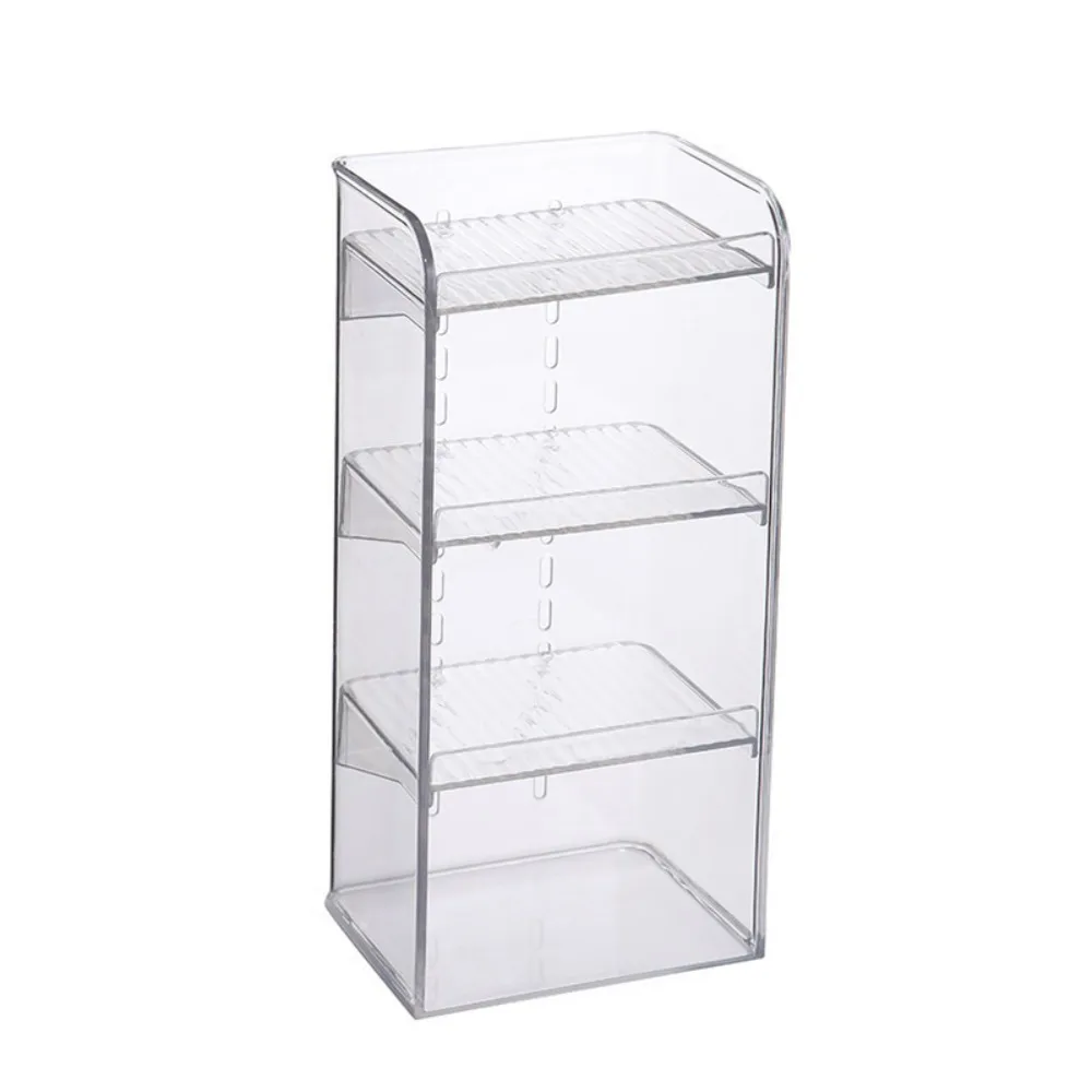 

Fashion Plastic Jewelry Display Cases Stackable Clear Cosmetic Storage Box Vertical Portable Brush Holder Women Girl