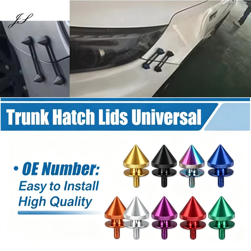 

Universal Spike Quick Release Fasteners for Car Bumper Trunk Hatch Lids Aluminum Release Attachment Vehicle Modified Accessory