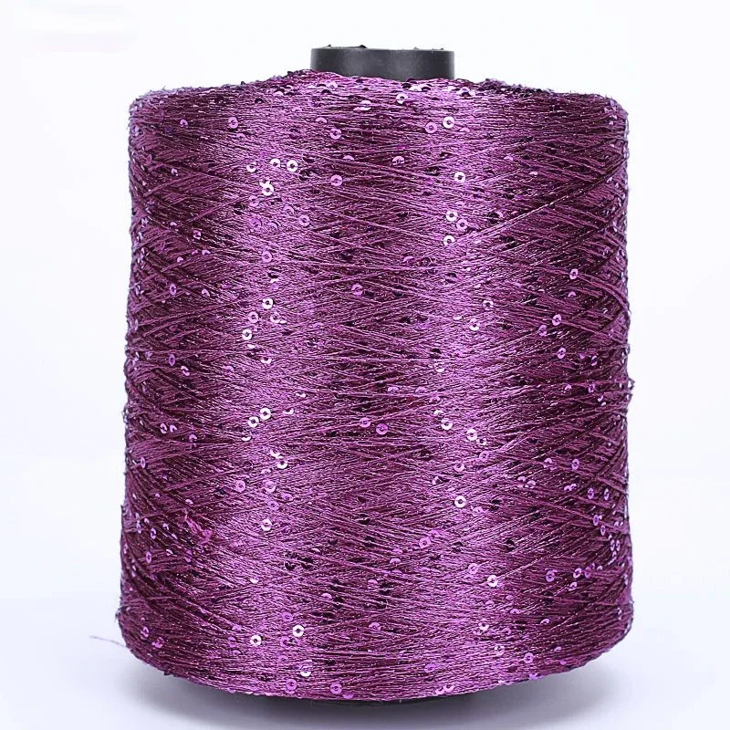 500g/Ball Special Sequin Yarn DIY Garment Accessorie Pure Cotton Sequin Yarn Baby Cotton Thread Hand-woven Big Twist Tubula Yarn