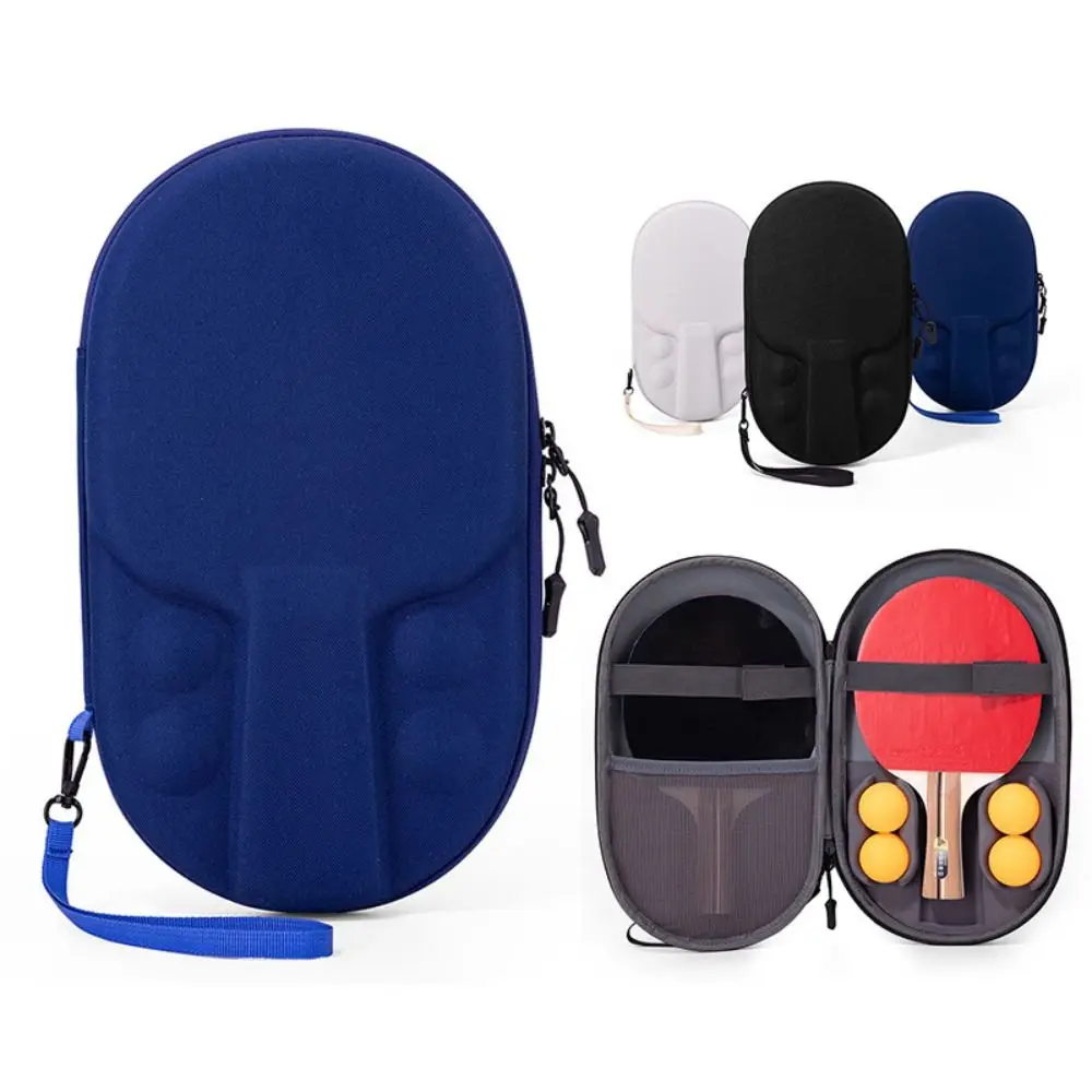 

Portable EVA Table Tennis Paddle Case Zip Pocket Waterproof Table Tennis Rackets Bag Shockproof Protective Ping Pong Cases