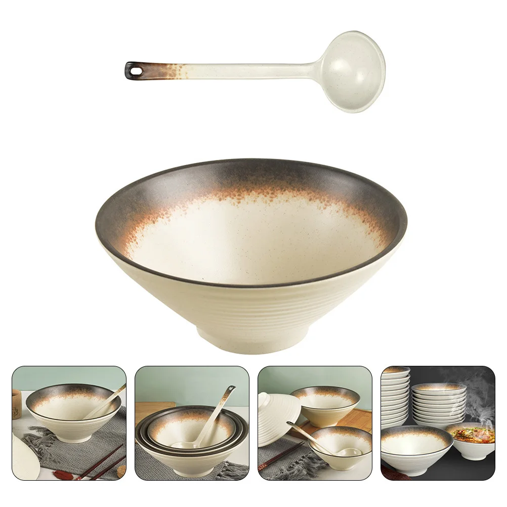 

Gold Imitation Porcelain Melamine Bowl Stackable Flat Base for Ramen Food Serving Tableware Indoor Outdoor