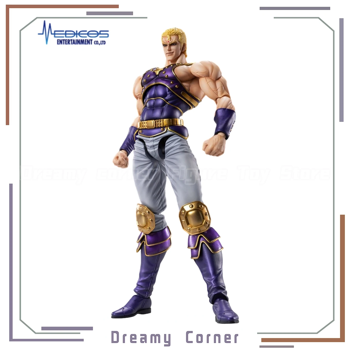

【In Stock】Original MEDICOS-E Super Action Statue Fist of The North Star Saouza Action Figure Toy Model