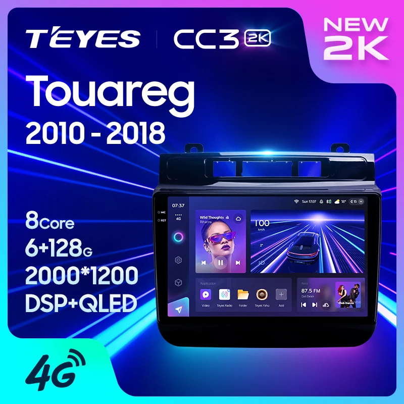 TEYES CC3 2K For Volkswagen Touareg FL NF 2010 - 2018 Car Radio Multimedia Video Player Navigation stereo GPS Android 10 No 2din 2 din dvd