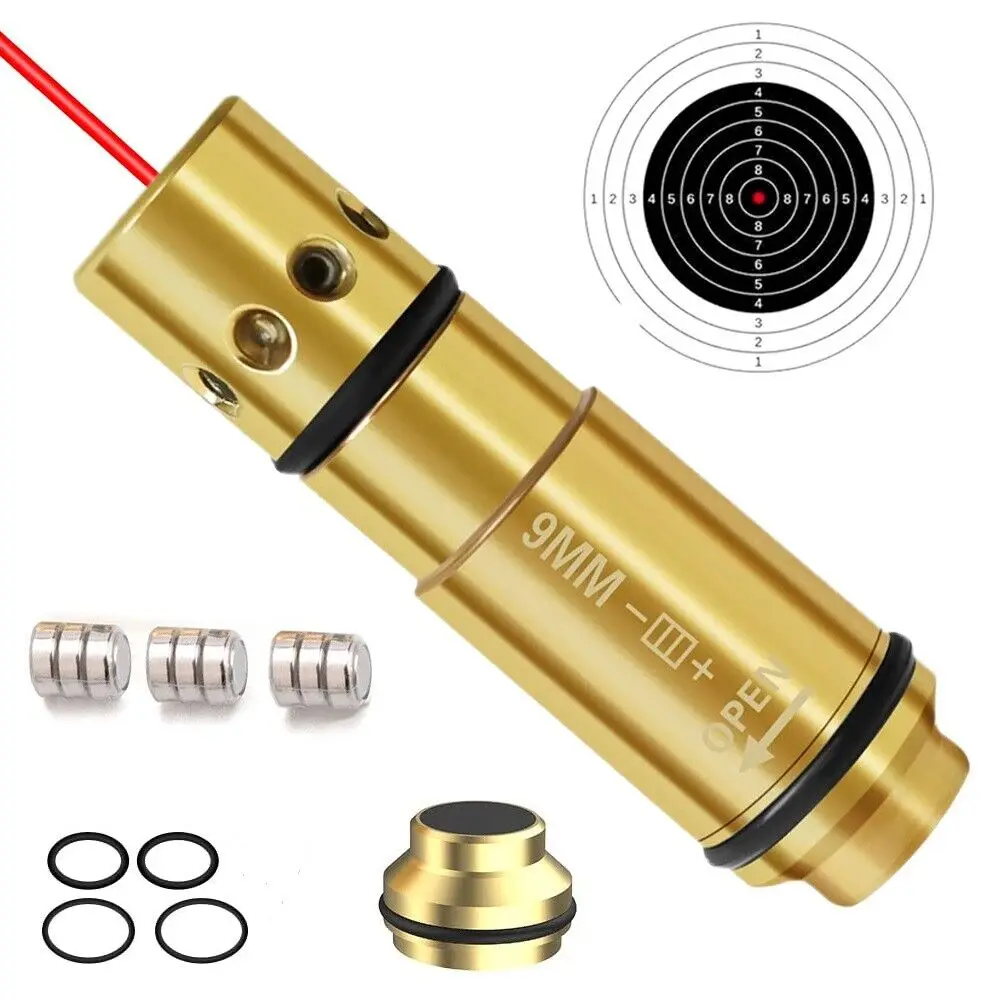 9mm Laser Training Bullet Trainer Cartridge Tactics Dry Fire Shooting Simulator