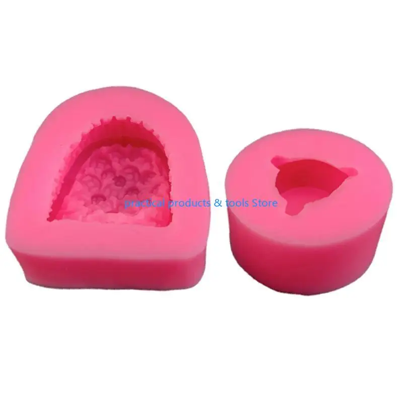77JB Tazón tesoro creativo Molde polvo chocolate Candy azúcar Molde Herramientas para hornear torta Decoración Molde