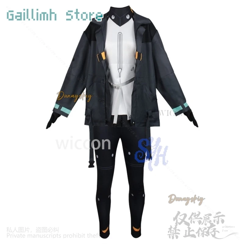 أنيمي Synduality تأثيري نوير زي الشرير معطف أسود السراويل Y2K الفتيات موضة هالوين عيد الميلاد كرنفال حفلة كوس مخصصة #6