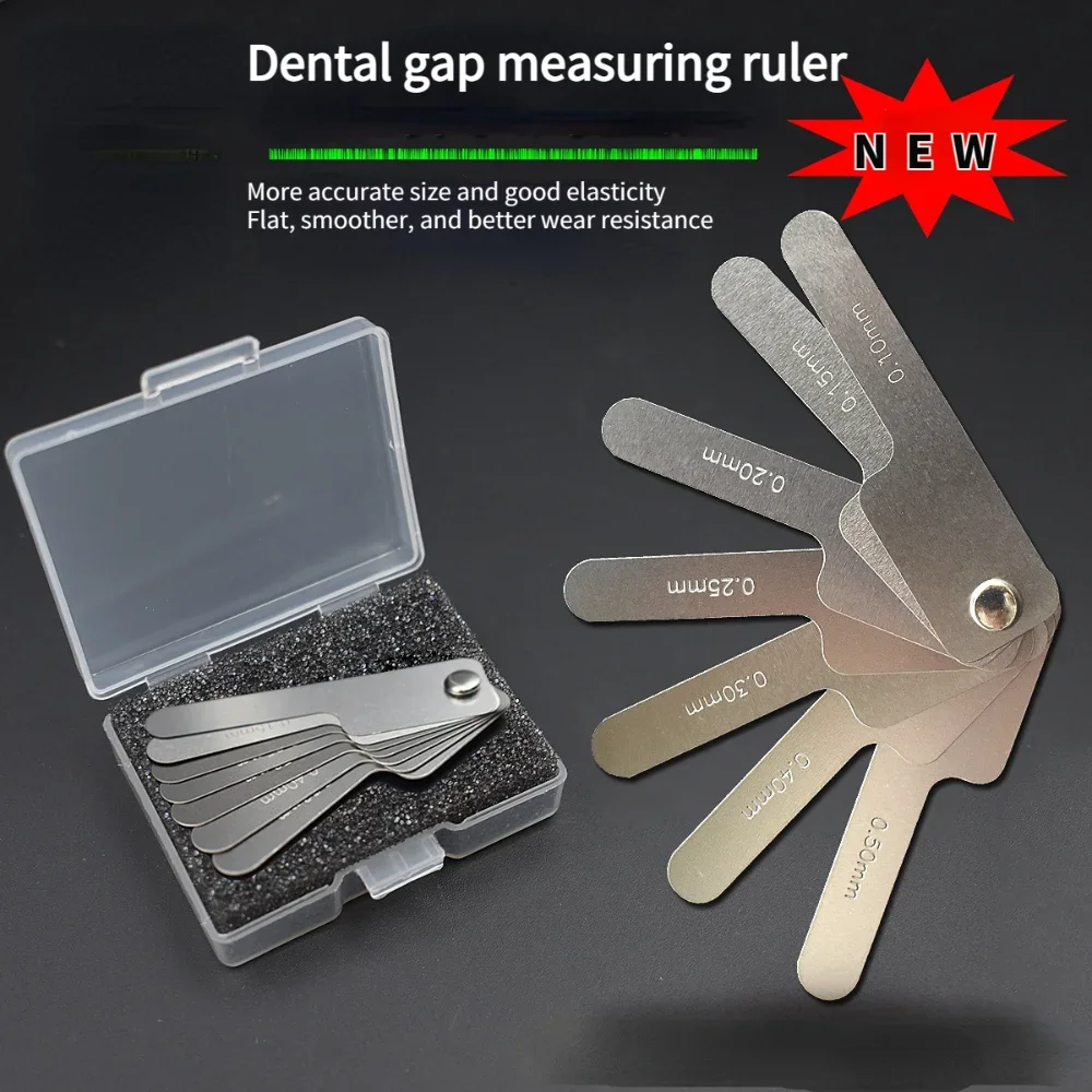 

Dental Gap Measuring Ruler Interproximal Measuring Ruler Unglazed Reciprocating IPR System Orthodontic Measuring Ruler Treatment