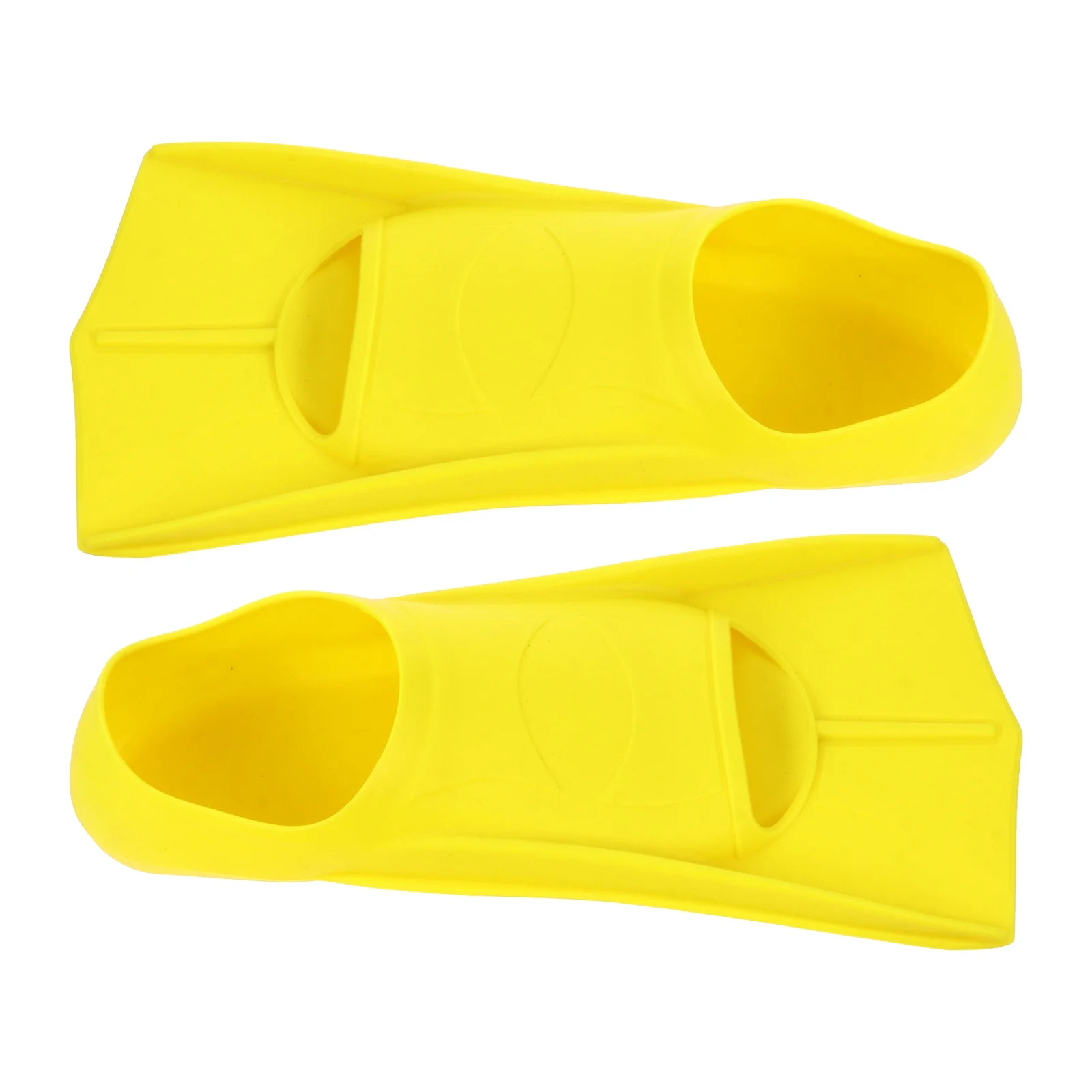 

1 Pair Comfortable Training Swim Premium Silicone Yellow Floating Flippers For Swimming Practice Durable Foldable Ergonomic