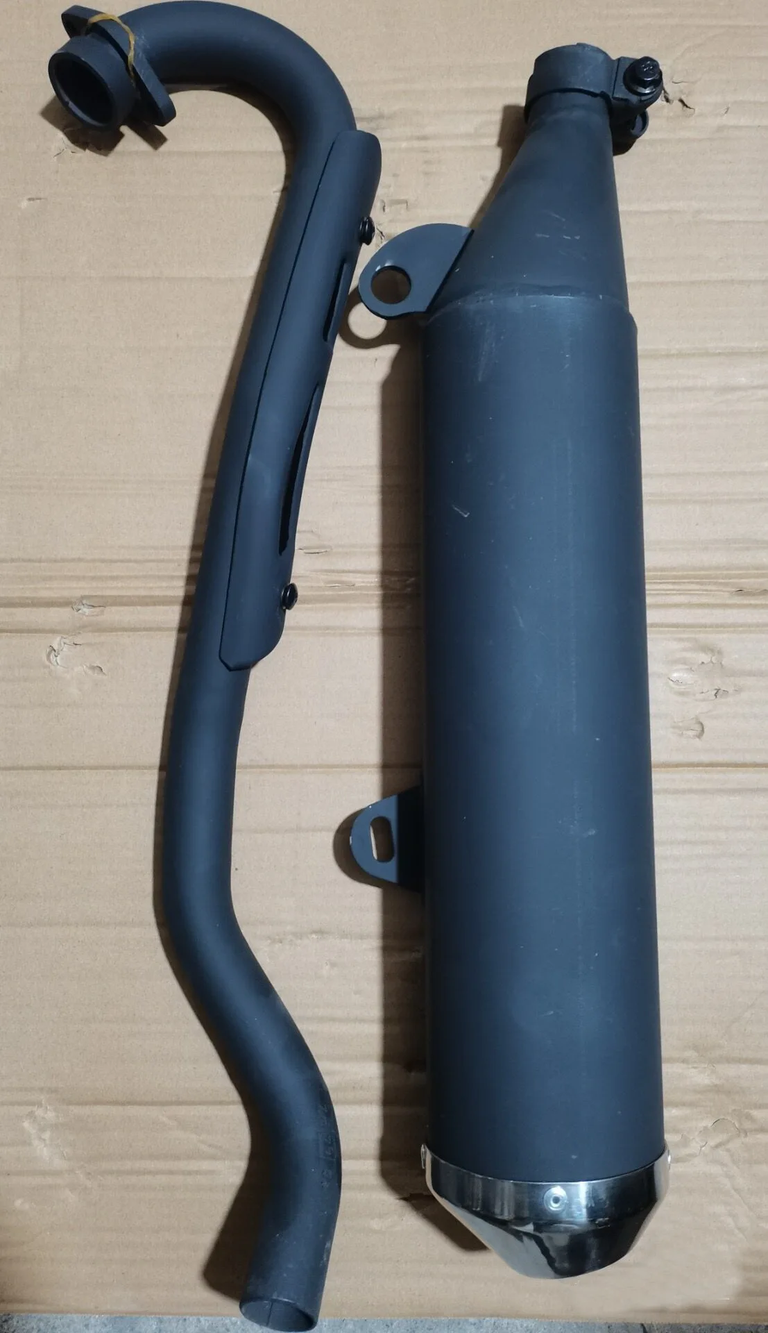 Motorcycle Exhaust Pipe for Suzuki Qingqi Motocross for GXT200 QM200GY-I-II GS200 Dirtbike Escape Muffler Outlet Heat Protecter - view 4