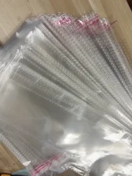 50pc/pack 10*80cm 18-32inch OPP Plastic Bags for hair bundles Self Seal Adhesive BOPP PP Opp Poly Plastic Bags wholesale price