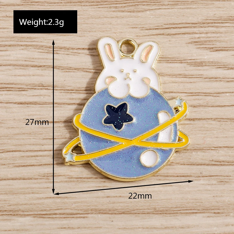 Tusember 10 Stück Cartoon Emaille Sonne Mond Stern Charms Anhänger für Halskette Ohrringe Armband DIY Schlüsselanhänger Schmuckherstellung Zubehör – Detail 19