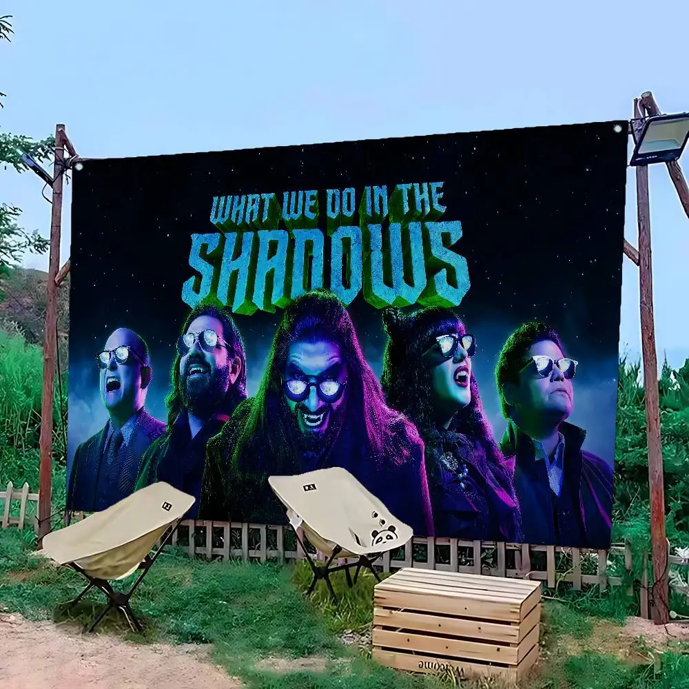 Film What We Do In The Shadows Patroon Banner Art Printing Japanse Muur Vlag Anime Muur Opknoping Home Decor