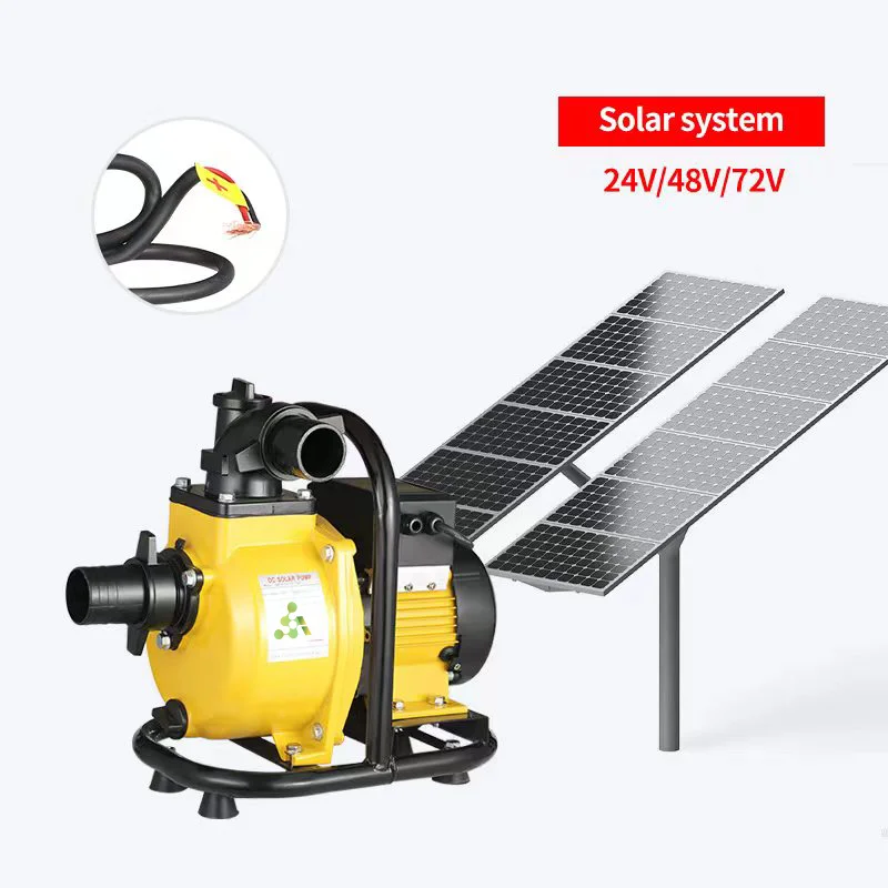 

72V 800W 1hp Large Displacement DC 2 inch Solar Self-priming Pump Kit Solar Surface Irrigation Pump