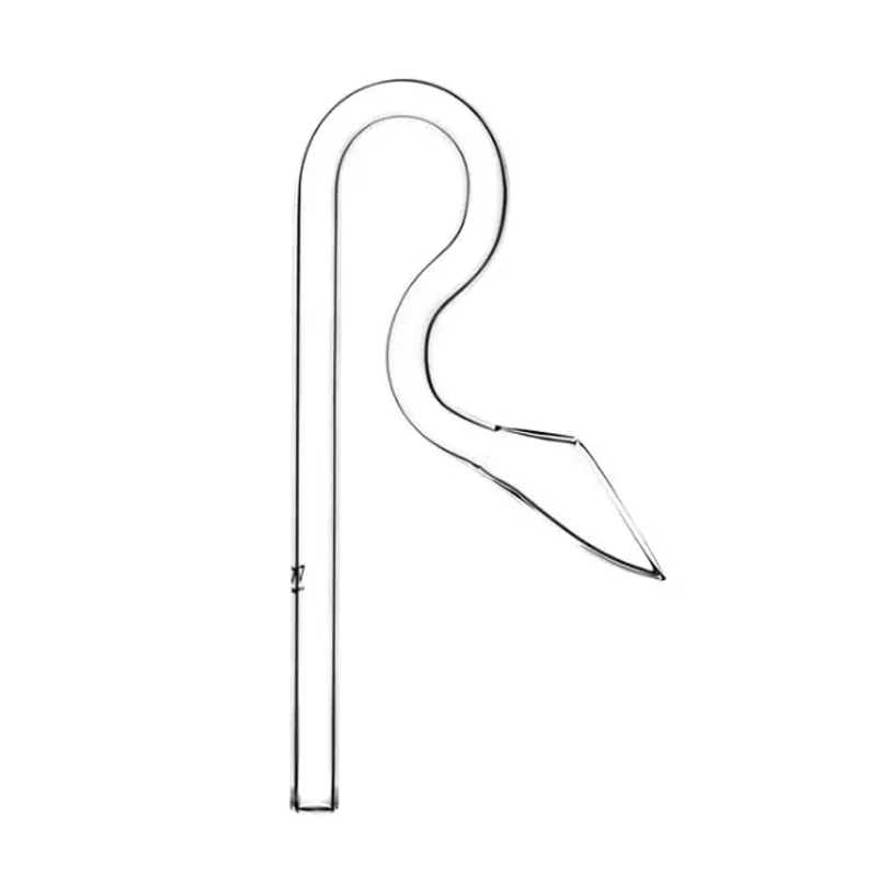 VIV ADA Quality Glass Orchid Pipe Outflow Inflow Mini Size New for Aquarium Filter Tube and Water Pump