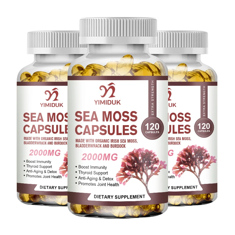 

Органические капсулы с моховым мохом — система иммунитета, добавка для очищения Gut и щитовидной железы, минералы и антиоксиданты, кожи, энергии и пищеварения