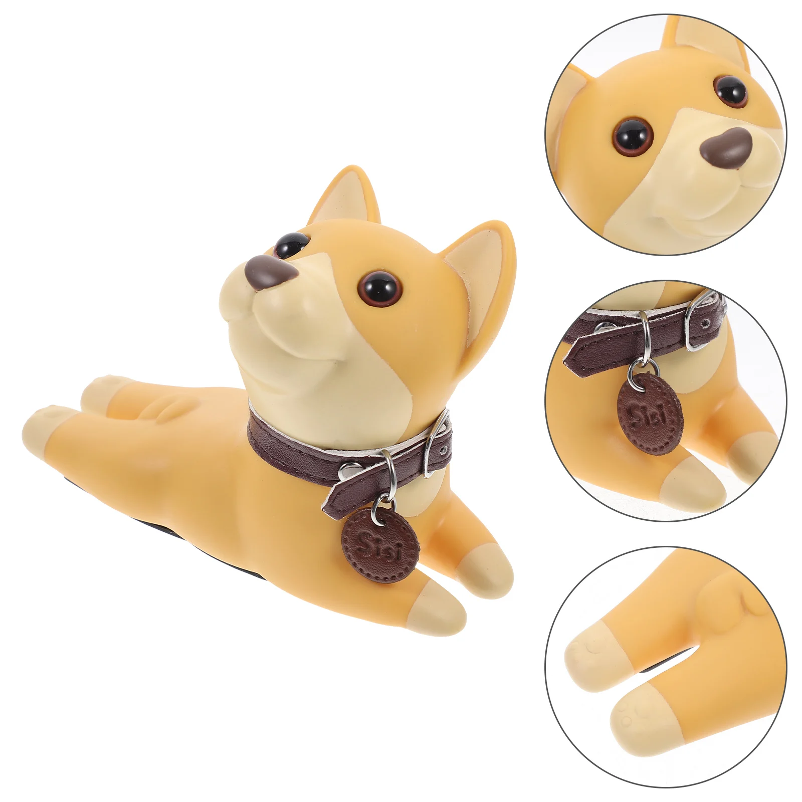 

Silicone Door Stopper Decorative Dog Animal Cartoon Non-Scratching Anti-Slip Wedge For Home Office Wood Tile Carpet