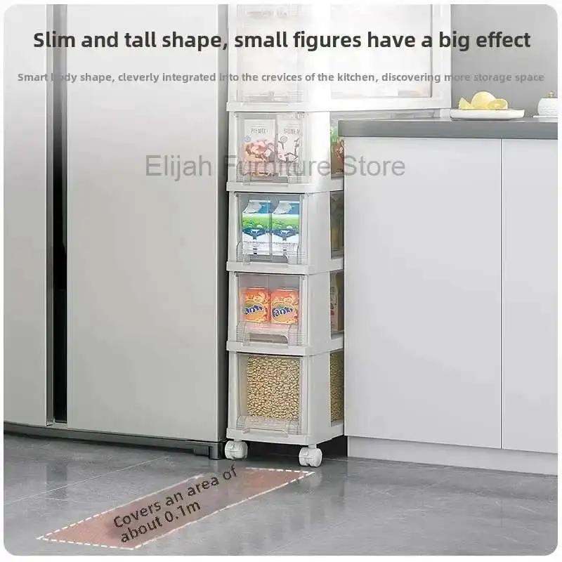

Kitchen Crevice Storage Cabinet,refrigerator Shelf,ultra Narrow Cabinet,bathroom Side Cabinet,extremely Narrow Pull-out Cabinet