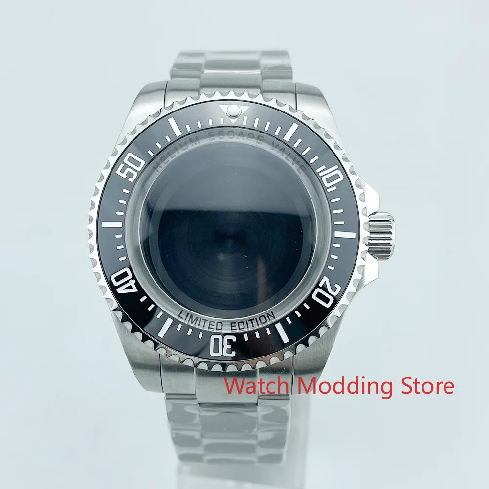 HQ 500m Tested Waterproof 43.5mm DEEP SEA Homage Big Watch Case with Bracelet Fit ETA2824 / NH35A Movement Solid 316L SS