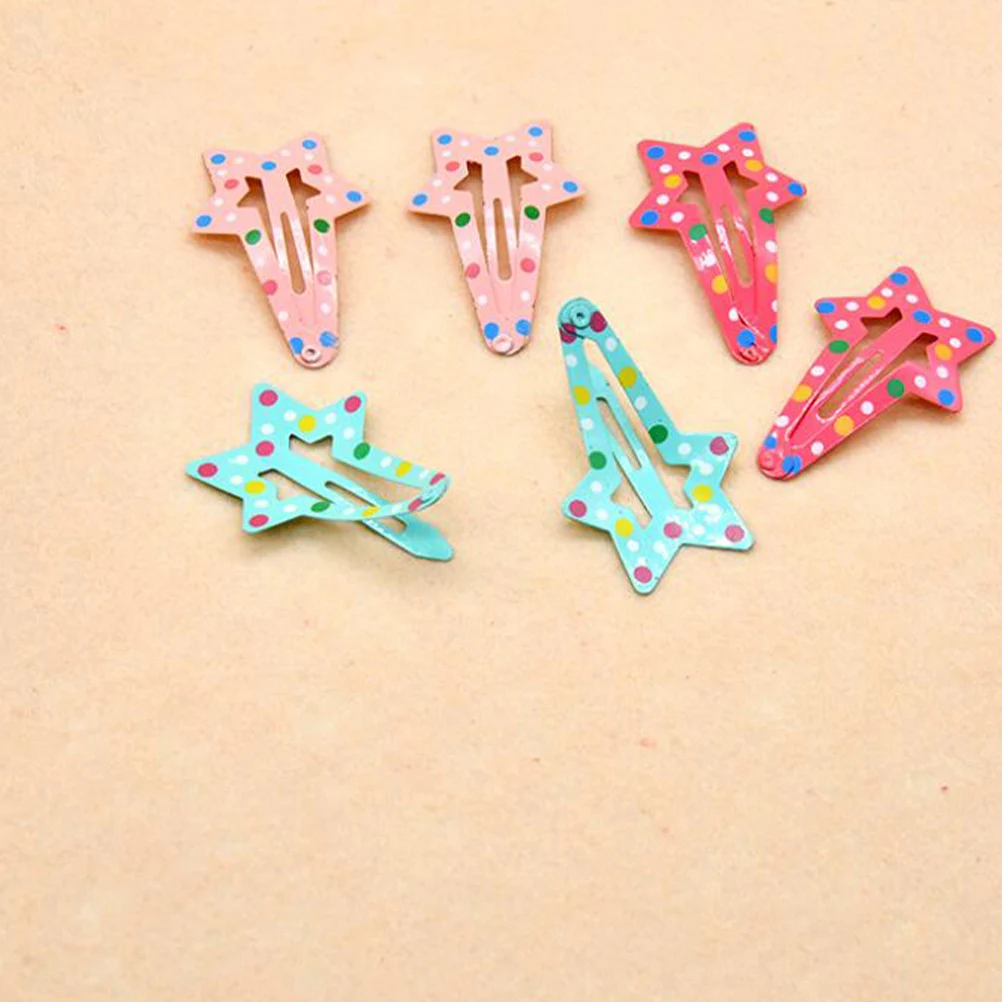 

24 Pcs Hair Accessories Color Barrettes Child Claw Clips Girls Colorful Hairpin