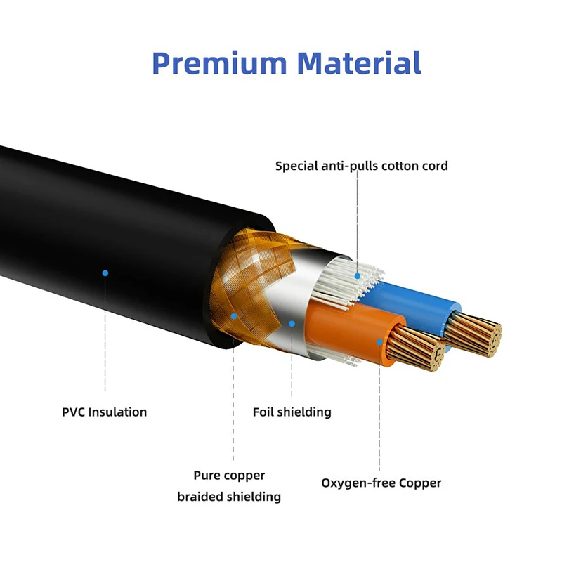 10Pcs/lot 1M Length 3-PIN DMX Cable DJ Stage Lights DMX Metal Shielded Signal Line Used For LED Par Moving Heads Smoke Machine