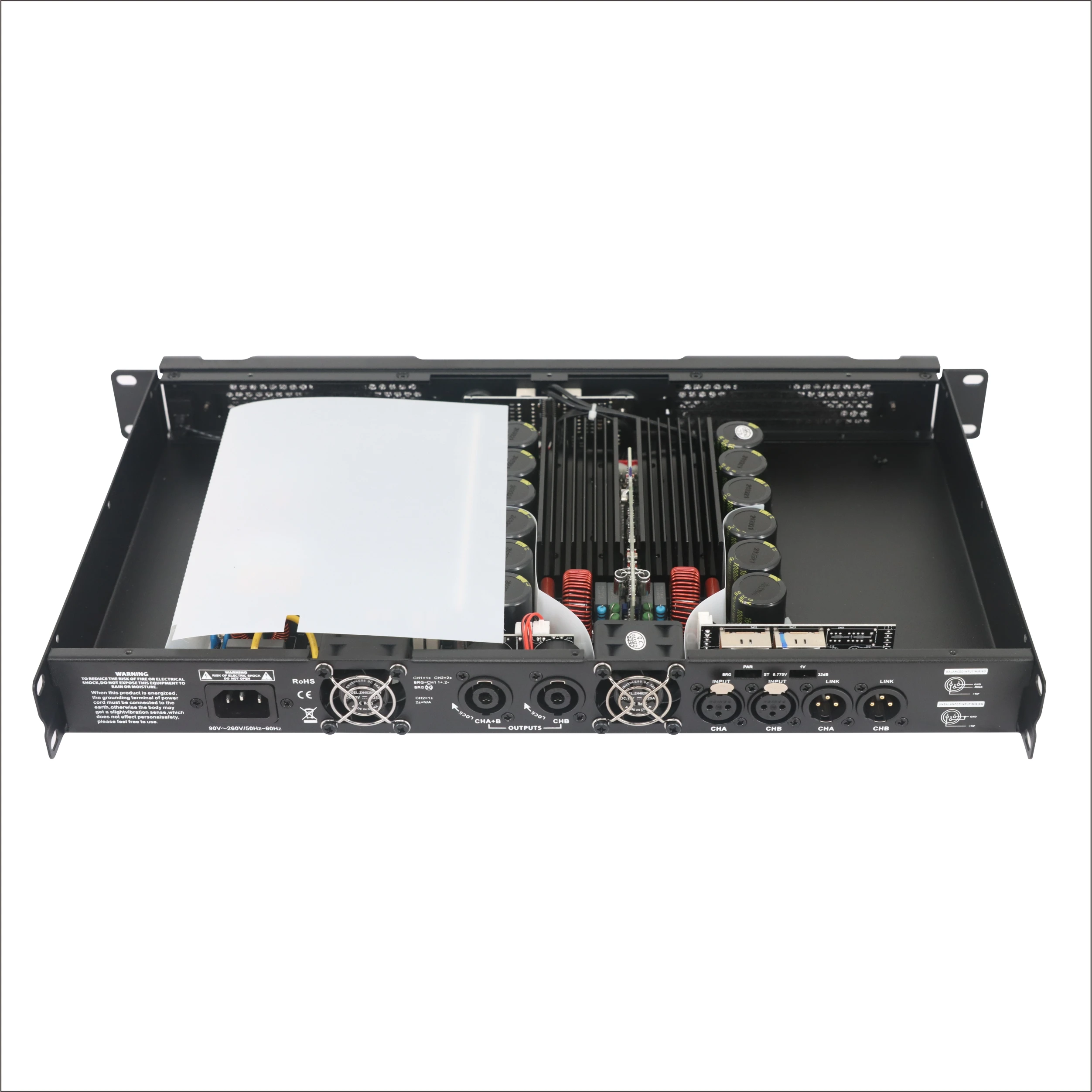 مضخم رقمي احترافي عالي الطاقة بقناتين من الفئة D 1200WX2 D2012 #4