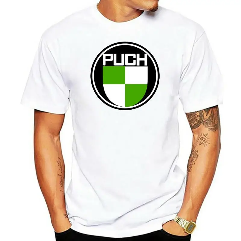 Puch Emblem Patch Classic Motorcycle Motocross Bicycles Moped Usa Size T-Shirt Top Quality Tee Shirt