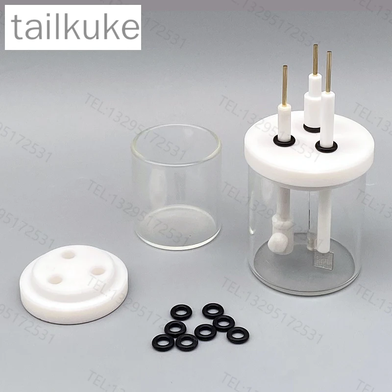 Electrolytic Cell Sealed Three Electrode Five-hole Ordinary Glass Quartz Gas Protection Beaker Electrolytic Cell