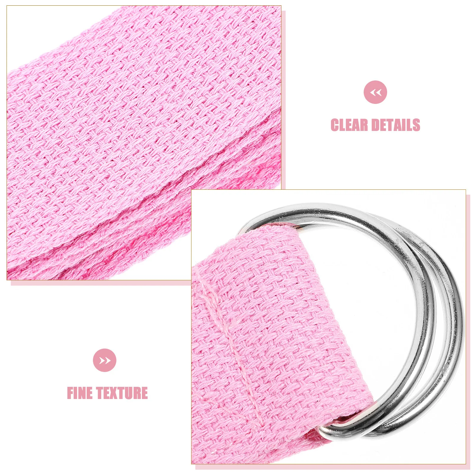 

Набор из 3 многоразовых регулируемых ремней для йоги, подходящих для ковриков любого размера, из приятного для кожи материала, идеально подходят для начинающих и для продвинутых тренировок по растяжке.