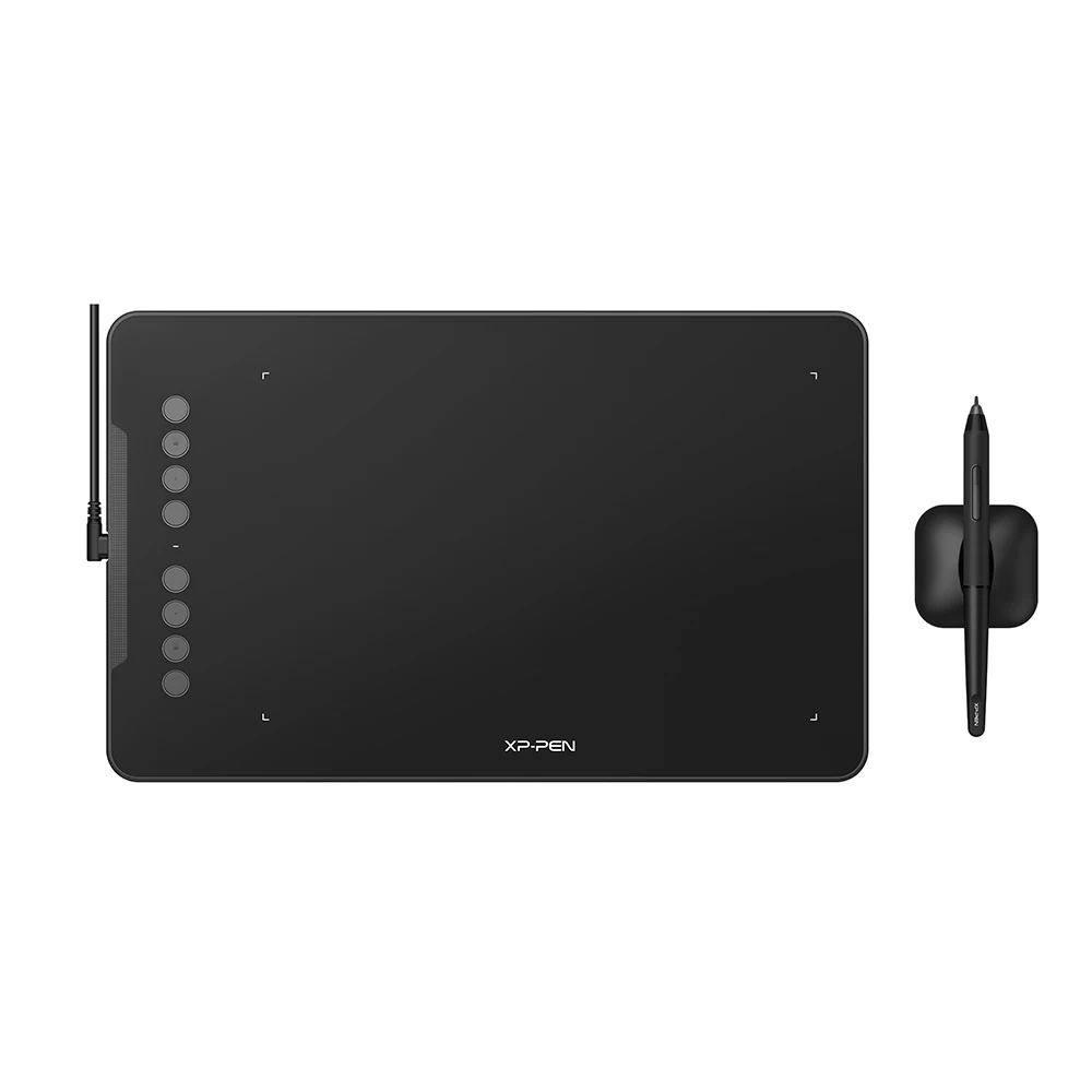 XPPen Deco 01 V2 Graphics Tablet 10x6.25 Inch Drawing Tablet 8192 Levels Pressure Battery-Free Pen with Tilt Function Android PC