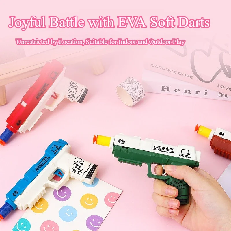 Kleurrijk model klein pistool niet afvuren jongens veilig speelgoedpistool peuter entertainment onderwijs interactief leren speelgoed kinderen babycadeau