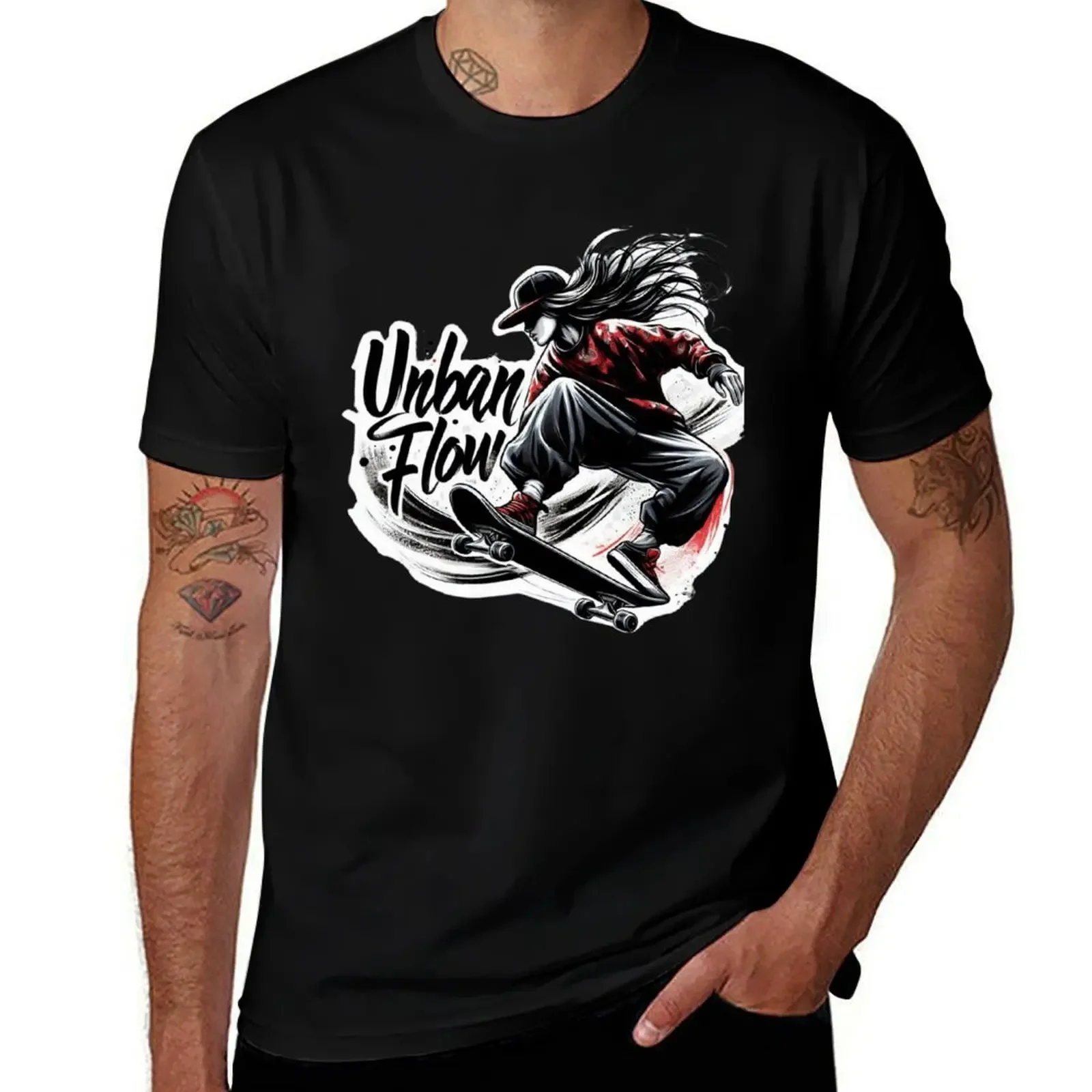

Skater Girl Urban Flow – Street Style Skateboarding Art T-Shirt anime stuff affliction shirts Luxury man mens shirts graphic tee