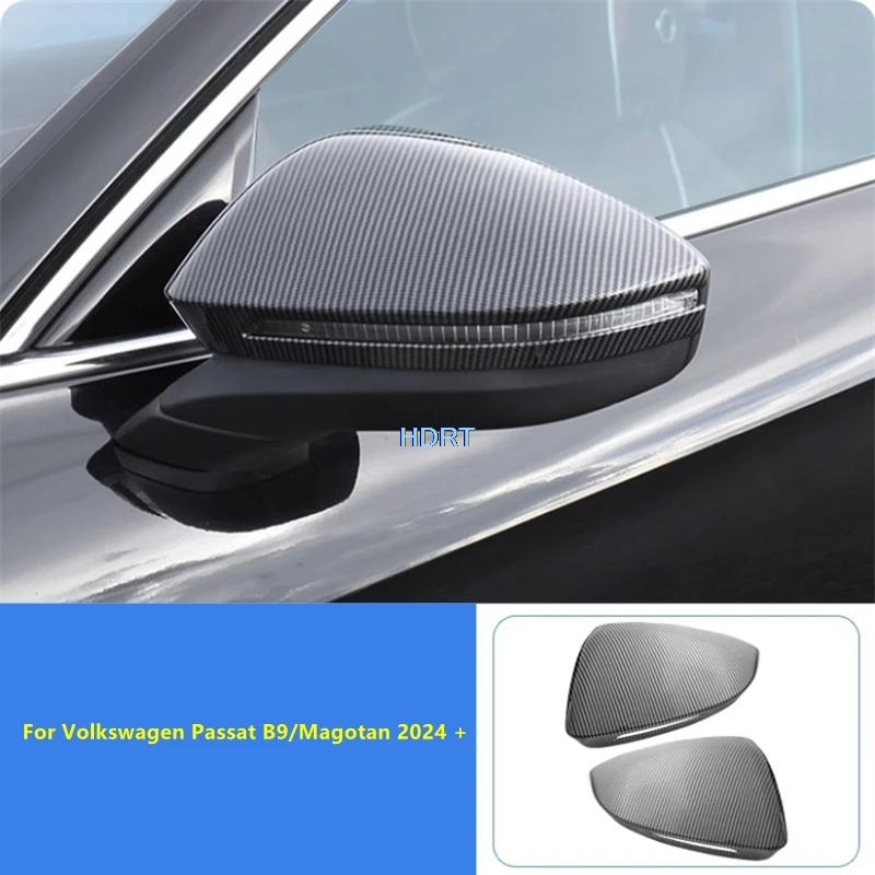 

For Volkswagen Passat B9/Magotan 2024 + Car Style Rear View Mirror Cover Side Reverse Mirror Frame Accessories Exterior Sticker