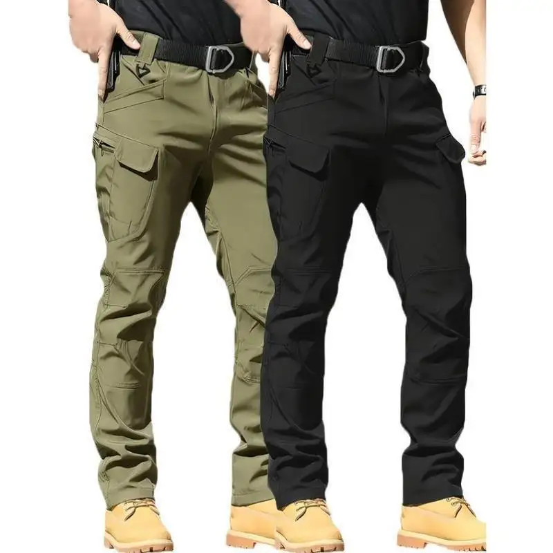 

New Men's Casual Pants High Waist Straight Leg Korean Sle Neutral High Quali Fabric Other Details as Picture owed