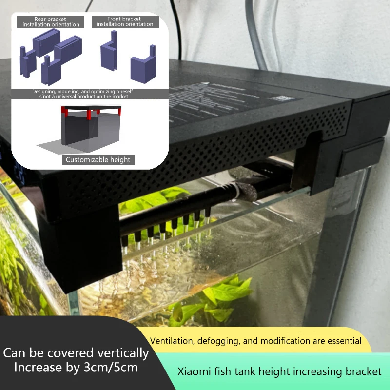 

1Set For Xiaomi Mijia Smart Fish Tank Applicable [Can Stand Cover] Heightening Bracket Kits Accessories.