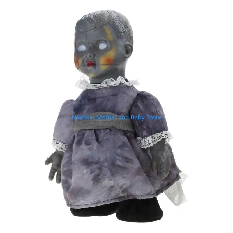 

Electronic Halloween Doll VoiceActivated Walking GhostDoll Props
