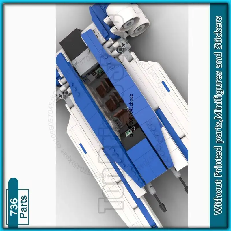

Spaceship Model MOC Building Blocks U-Wing DIY Assembly Bricks Model Creative Ideas Collection Educational Display Toy Xmas Gift