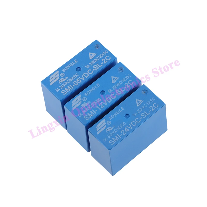 5PCS/lot SMI- 05V 12V 24VDC -SL-2C SMI-05VDC-SL-A SMI-12VDC-SL-C SMI-24VDC-SL-2C 10A 4/5/8PIN Relay 5V 12V 24V 100% Original new