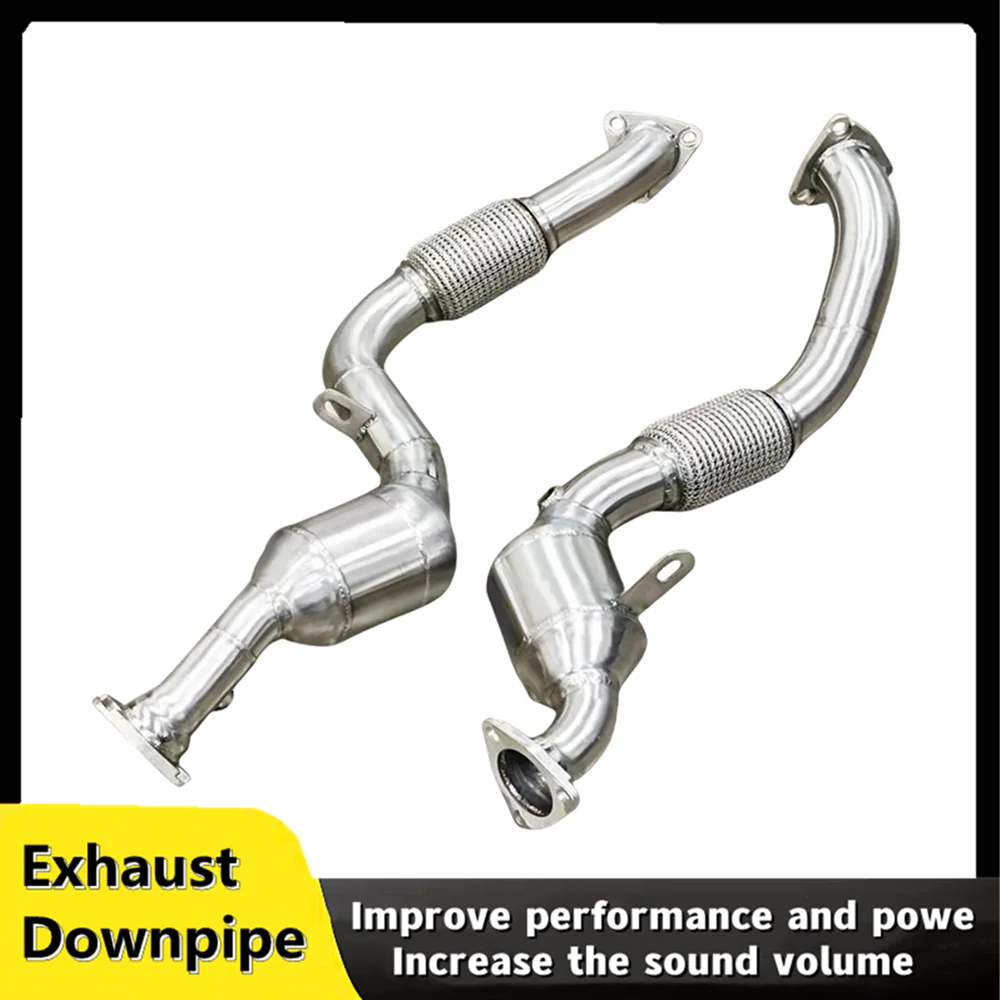 For Porsche Cayenne 957 3.64.8T 2006-2010 stainless steel automotive exhaust system catalytic converter exhaust downpipe